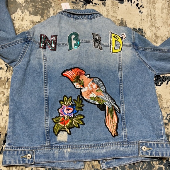 Pookie and Sebastian Denim patchwork jacket - Picture 6 of 11